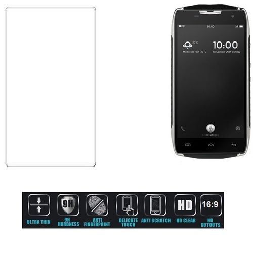 Doogee T5 Film Protection En Verre Trempé Écran Protecteur Ultra Résistant Dureté 9h Glass Screen Protector Anti Rayures Transparent Format: 16:9, Ne Recouvre Pas Les Parties Latérales - K-S-Trad