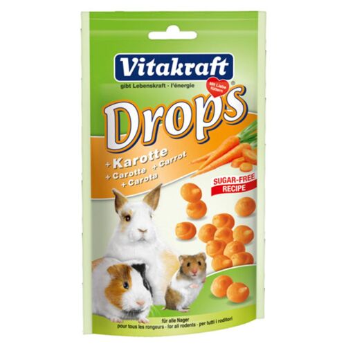 Friandises Drops Carotte Pour Rongeurs - Vitakraft - 75g