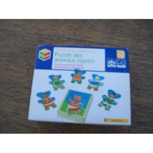 Puzzle  En Bois Animaux Rigolos