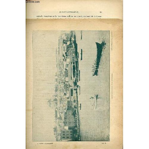 Extrait De Livre De Constantinople - Vue General De Constantinople - La Corne D'or - Top Hane - Palais Du Sultan Au Bosphore
