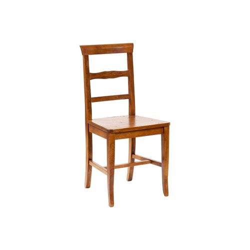 Chaise Country Avec Structure En Bois De Hêtre Et Assise En Bois De Tilleul Massif L45xpr43xh92 Cm Made In Italy