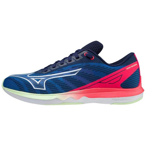 Chaussures De Running Mizuno Wave Shadow 5 Bleulectrique Dive Pink