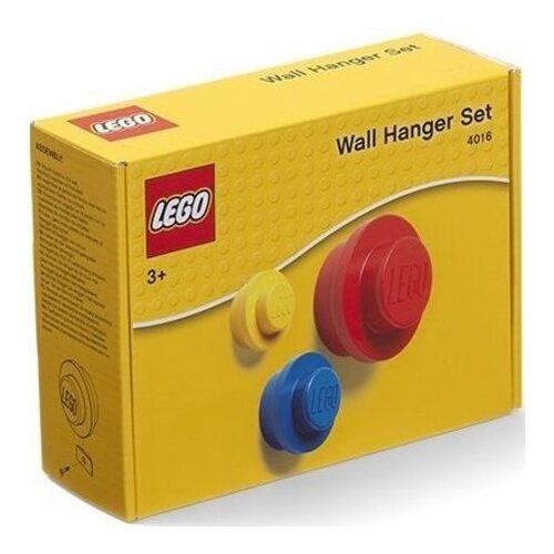 LEGO - Ensemble de Cintres muraux Jaune, Bleu, Rouge - 4016