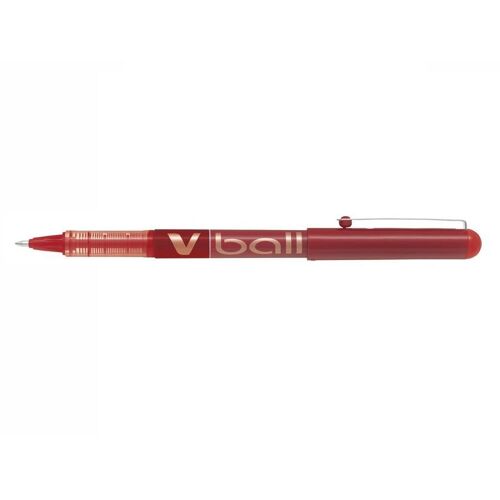 Pilot Stylo Roller Encre Liquide V-Ball 10 Pte Large Rouge