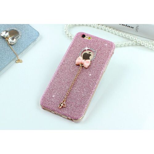 Coque Case Bling Rose Pink Iphone 6 6s Plus (5"5) Paillettes Diamond Luxe Design