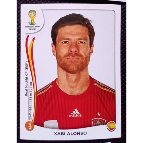 Coupe Du Monde Brasil 2014 - Image Panini - Espagne N°116 Xavi Alonso