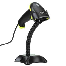 Scanner portatif avec support, lecteur 1D et 2D Portable, détection automatique, lecteur de codes à barres filaire, déclencheur de clé pour supermarché et vente au détail