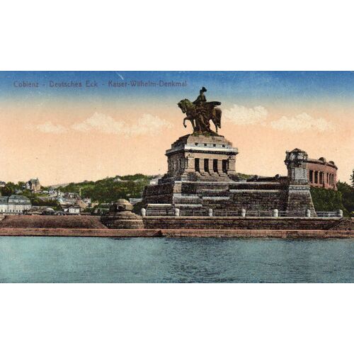 Carte Postale Ancienne - 1922 - Coblenz Deutsches Eck Kaiser- Wilhelm- Denkmal