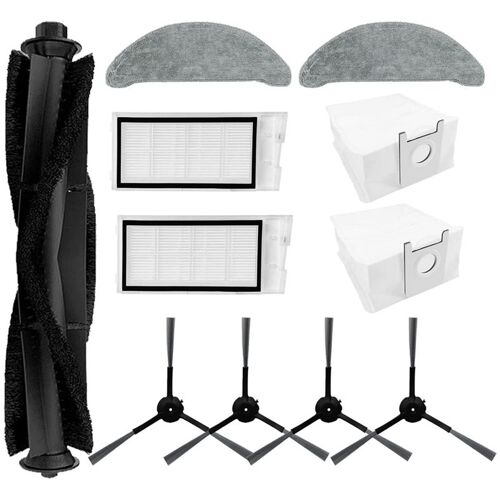 Ensemble d'accessoires de remplacement pour aspirateur robot Roidmi EVE Plus, brosse latérale principale, tampons de vadrouille Hepa Pound, pièces de sacs à poussière