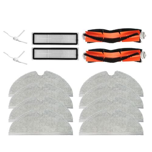 Accessoires pour aspirateur Xiaomi replD9, Bot L10 Pro, L10, brosse latérale, filtre, support, vadrouille à sec, brosse principale, 14 pièces