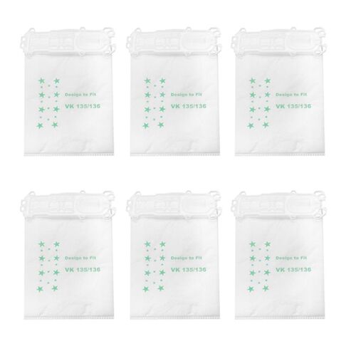 Sac à poussière de remplacement pour aspirateur robot Kobold, accessoires, VK135, VK136, FP136, 12 pièces