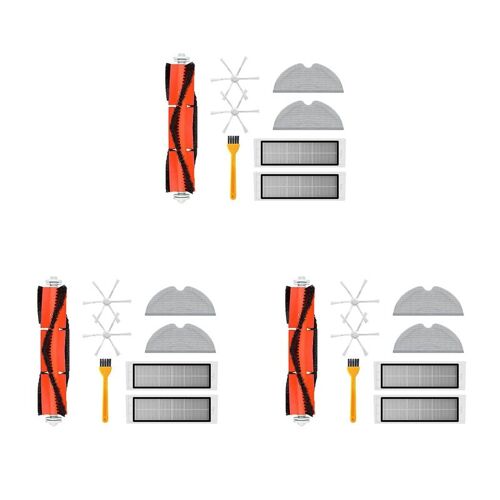 27X-Pièces de rechange pour aspirateur robot Xiaomi Mi, vadrouille, filtre, gril, robot ata jia, brosse latérale principale, 2 STYTJ03ZHM
