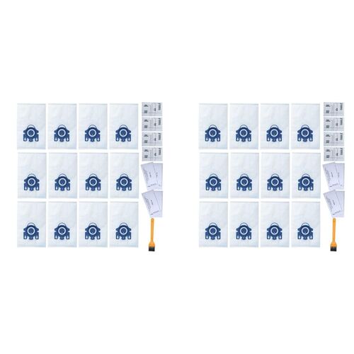 Sacs d'aspirateur GN pour les séries Miele, sacs d'aspirateur classiques C1, invitation C1, C2, C3, ltS5, S8, SGG, S240, S270, S280, paquet de 24