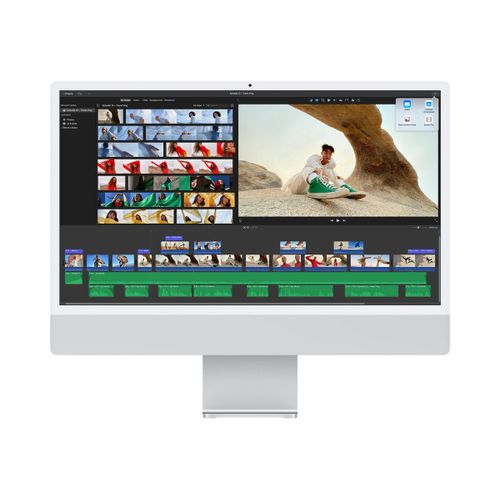 Apple iMac with 4.5K Retina display MGPD3FN/A - Début 2021 - 24" M1 8 Go RAM 512 Go Argent AZERTY