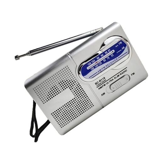 Mini haut-parleur radio en plastique, récepteur portable multifonctionnel, sensible de poche, à piles, radios sans fil, utilisation 03