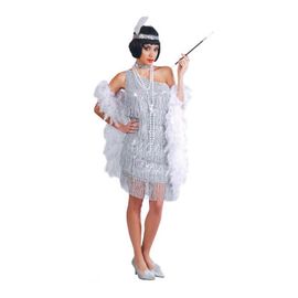 Déguisement De Charleston Argenté Pour Femme