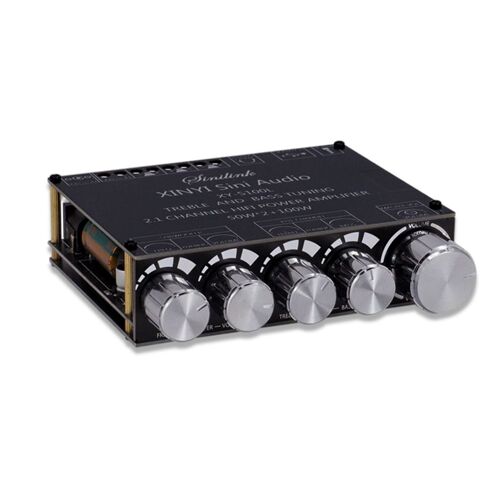Panneau d'amplificateur de puissance numérique sans fil, contrôle par application de téléphone, Module compatible Bluetooth, entrée AUX, accessoires de haut-parleurs d'ordinateur