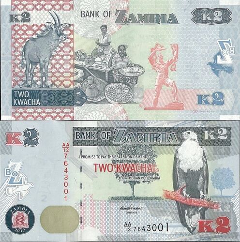 Billets De Banque Zambie Pk N° 49 - 2 Kwachas