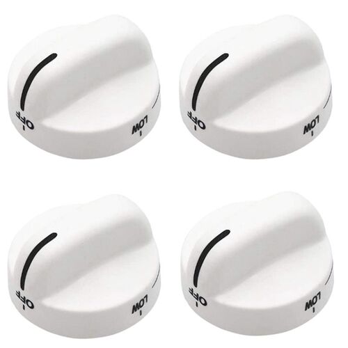 4 boutons de commande de remplacement, Compatible avec cuisinière/cuisinière 8273104 PS393679 8273112 8273284