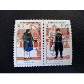 Timbre Allemagne / Rda Yt 912 - 913 Costumes Altenburg 1966 ( 090306 )