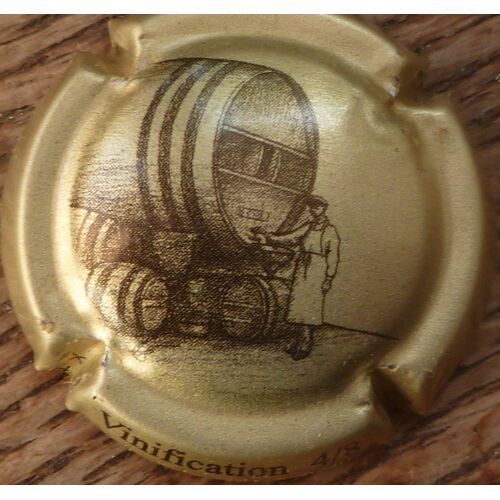 Muselet De Champagne Générique Série"Travail Du Vin" Vinification 4/8
