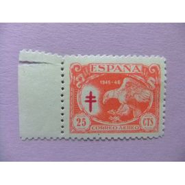 España Espange 1945 Pro Tuberculosos ( Aguila Y Cruz De Lorena ) Edifil N º 997 ** Mnh Yvert Nº 230 ** Mnh Aerien