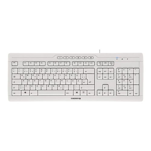 CHERRY STREAM 3.0 - Clavier - USB - Espagnol - commutateur : CHERRY SX - gris clair