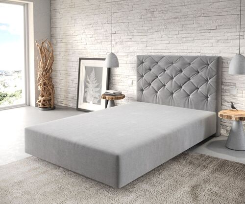 Cadre-de-sommier Dream-Great Microfibre Gris 120x200