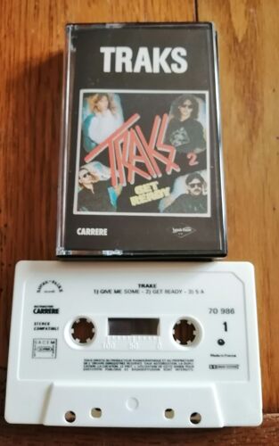 K7 Audio Tape Traks " Get Ready " 8 Titres ,Made In France ,Rock ,Carrere 70986
