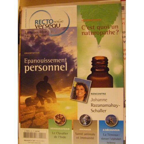Recto Verseau 227 Tenoua, Le Clavier Plante Indienne, Naturopathe ?