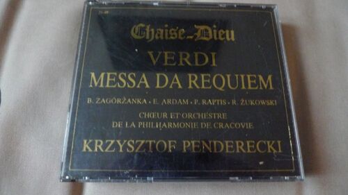 Giuseppe Verdi (1813-1901) Messa Da Requiem 1874 Par Barbara Zagorzanka Elzbieta Ardam Paulos Raptis Zukowski Choeur Dir Jacek Mentel Orchestre De La Philharmonie De Cracovie Dir Krzysztof Penderecki
