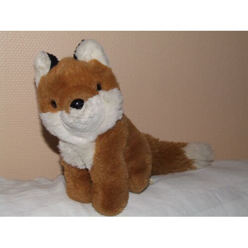 Renard Ikea Doudou Marron Blanc Peluche 29 Cm