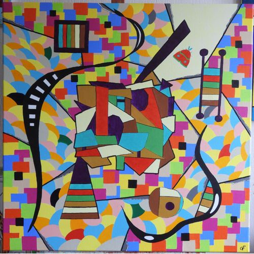 Tableau acrylique sur toile - Le papillon