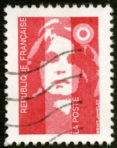 Timbre Oblitéré République Française, La Poste, Briat-Jumelet