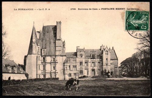 Carte Postale Ancienne, France, Calvados ( 14 ), Fontaine Henry, Le Château