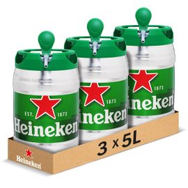Heineken Bière Blonde 3 Fûts De 5l 5°