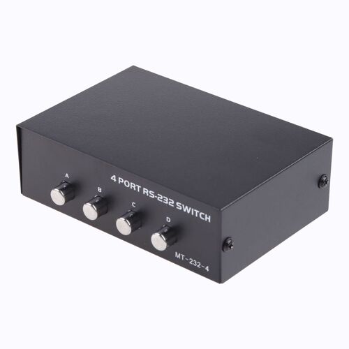 Commutateur de Port série Db9-pin COM, 4 ports Rs232, pour imprimante d'ordinateur, sélecteur 4 en 1 sortie Mt-232-4
