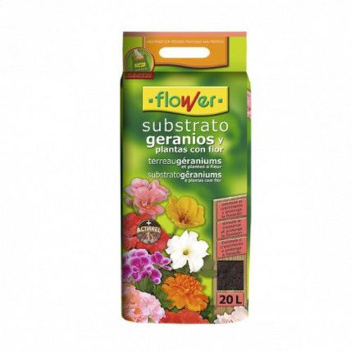 Substrat géraniums et plantes à fleurs 20L | Flower