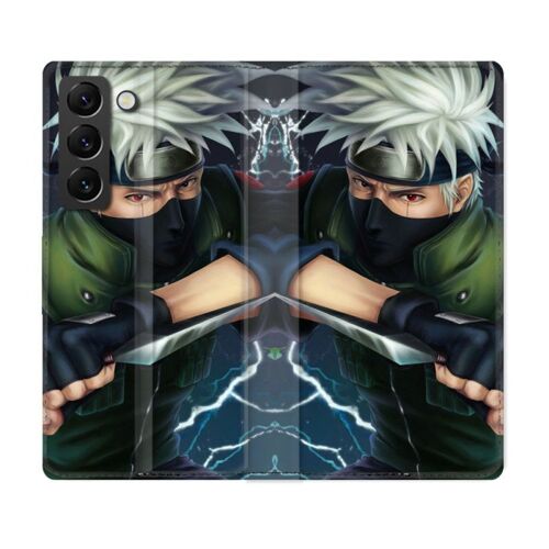Housse Cuir Portefeuille Pour Samsung Galaxy S22 Plus Manga Naruto Kakashi