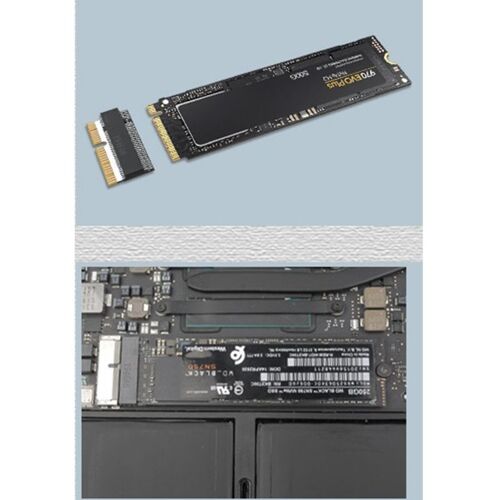 Convertisseur de disque dur SSD NVMe M.2 PCIe, Compatible avec Apple Macbook Air Pro 2013 2014 adaptateur d'ordinateur portable