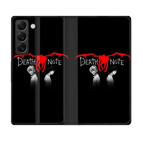 Housse Cuir Portefeuille Pour Samsung Galaxy S22 Plus Manga Death Note Noir