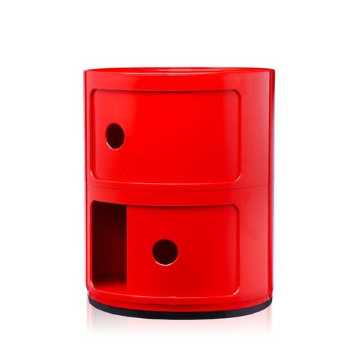 Kartell Table De Chevet Componibili À Deux Éléments (Rouge - Abs)