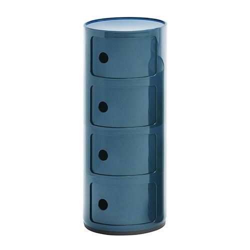 Kartell Table De Chevet Componibili À Quatre Éléments (Bleu - Abs)