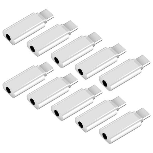 Adaptateur USB type-c vers prise casque 3.5 Mm, 10 pièces, convertisseur numérique, câble auxiliaire