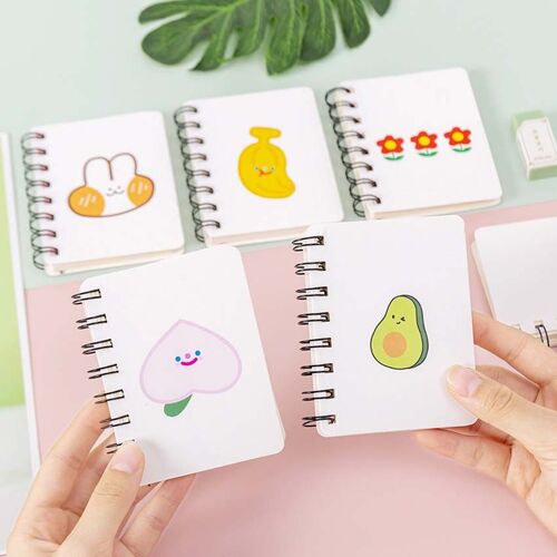 Cahier À Bobine À Rabat Pour Étudiants, Mini Poches Portables, Carnet De Notes, Journal De Voyage, Journaux Pour L'école Et Le Bureau, Petite Fleur
