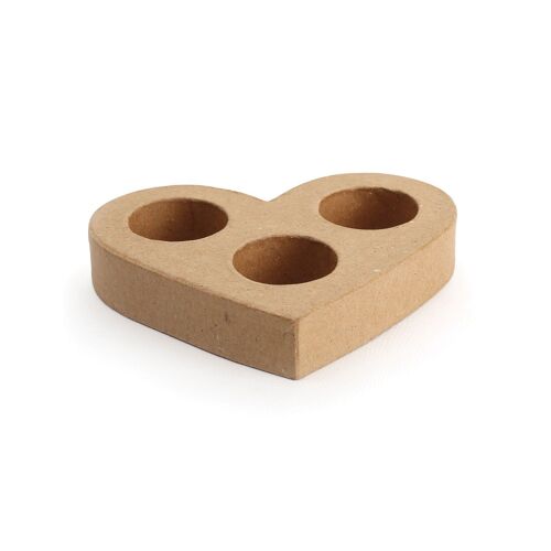CENTRE DE TABLE BOUGEOIR Coeur 130x150x25