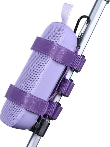 Support de Haut-Parleur Portable sans Fil Bluetooth pour Haut - Parleur sans Fil Bluetooth 7-12 Pouces pour Chariot de Golf Rail V¿¿lo Bateau Sangle R¿¿glable Ext¿¿rieure (Violet)