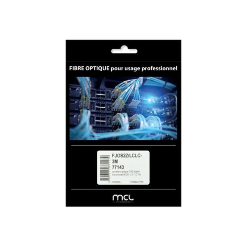 MCL - Cordon de raccordement - mode unique LC (M) pour mode unique LC (M) - 3 m - 3 m - fibre optique - duplex - 9 / 125 micromètres - OS2 - sans halogène, débit de transfert de données jusqu'à...