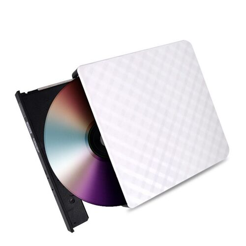 Lecteur optique portable USB 3.0, noir et blanc, graveur DVD externe, CD/DVD, Dean CD RW, enregistreur pour ordinateur portable, PC