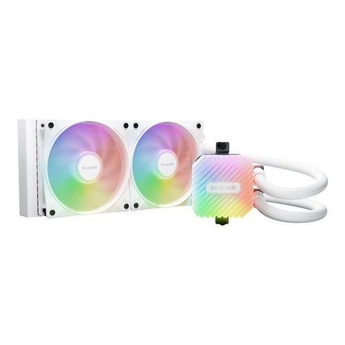 be quiet! Light Loop - Système de refroidissement liquide de processeur - Taille de radiateur : 240 mm - (pour : AM5, AM4, LGA1851, LGA1700, LGA1200, LGA1150, LGA1151, LGA1155) - 120 mm - blanc